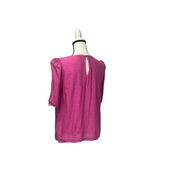 Vero Moda VMALMA O-neck Textured Blouse, Pink, Sz. S - Picture 4 of 15